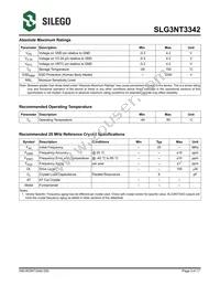 SLG3NT3342V Datasheet Page 3