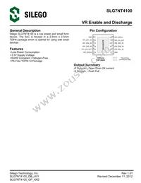 SLG7NT4100VTR Datasheet Cover