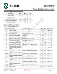 SLG7NT4192VTR Datasheet Page 4