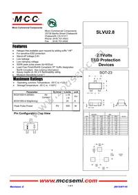 SLVU2.8-TP Datasheet Cover