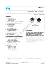 SM15T47CAY Datasheet Cover
