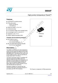 SMA6F5.0A-TR Datasheet Cover