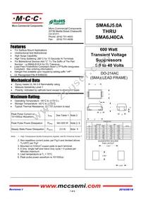 SMA6J5.0CA-TP Datasheet Cover