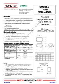 SMBJ440A-TP Datasheet Cover