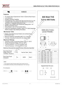 SMBJP6KE250A-TP Datasheet Cover