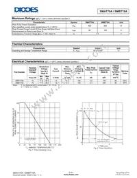 SMBT70A-13-F Datasheet Page 2