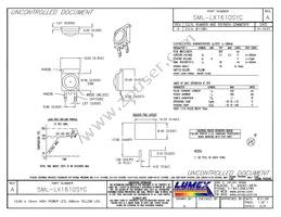 SML-LX1610SYC Datasheet Cover