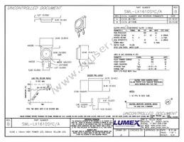 SML-LX1610SYC/A Datasheet Cover