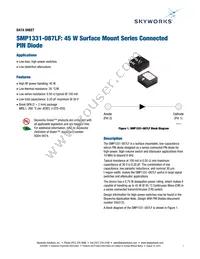SMP1331-087LF Datasheet Cover