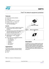 SMP75-8 Datasheet Cover