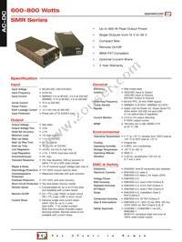 SMR800PS48 Datasheet Cover