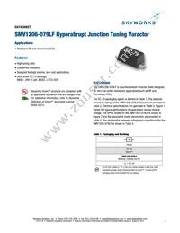 SMV1206-079LF Datasheet Cover