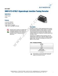 SMV1273-079LF Datasheet Cover