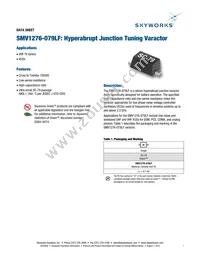SMV1276-079LF Datasheet Cover