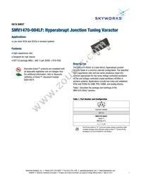 SMV1470-004LF Datasheet Cover