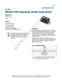 SMV1801-079LF Datasheet Cover