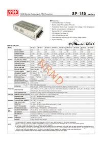 SP-150-7.5 Datasheet Cover