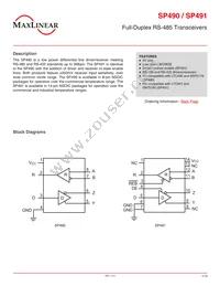 SP491ES-L Datasheet Cover