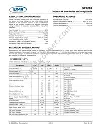 SP6260DEK-L/TR Datasheet Page 2
