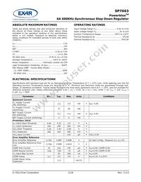 SP7663ER-L/TR Datasheet Page 2