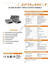 SP80U-0533T Datasheet Cover