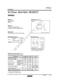 SP8K22FU6TB Datasheet Cover