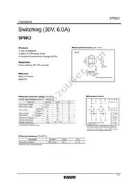 SP8K2FU6TB Datasheet Cover