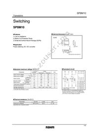 SP8M10FU6TB Datasheet Cover