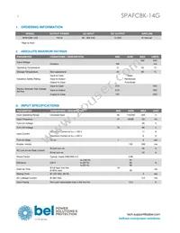 SPAFCBK-14G Datasheet Page 2