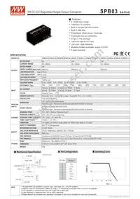 SPB03A-15 Datasheet Cover