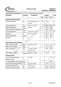 SPB80N10L G Datasheet Page 3