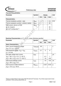 SPB80P06P Datasheet Page 2