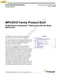 SPC5517GAMMG66 Datasheet Cover