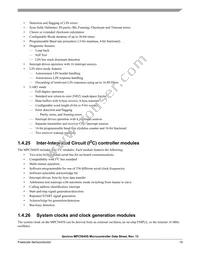 SPC5645SF1VVU Datasheet Page 19