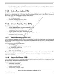 SPC5645SF1VVU Datasheet Page 21