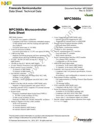 SPC5668EK0VMGR Datasheet Cover