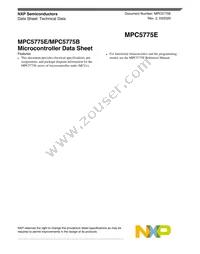SPC5775EDK3MME3R Datasheet Cover