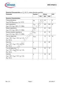 SPD07N20GBTMA1 Datasheet Page 3