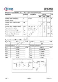SPD07N60C3 Datasheet Page 4