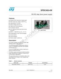 SPDC400FC12M0.35 Datasheet Cover