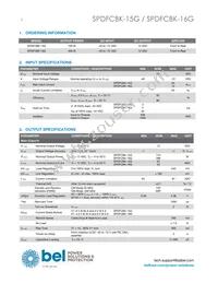 SPDFCBK-15G Datasheet Page 2