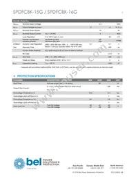 SPDFCBK-15G Datasheet Page 3