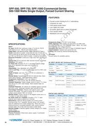 SPF-500-12G Datasheet Cover