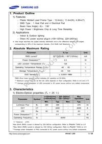 SPHWHTHAD605S0T0WZ Datasheet Page 3