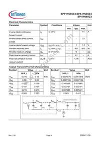SPI11N65C3HKSA1 Datasheet Page 4
