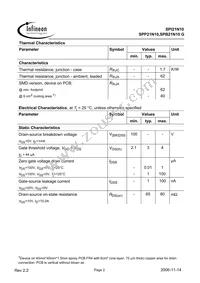SPI21N10 Datasheet Page 2