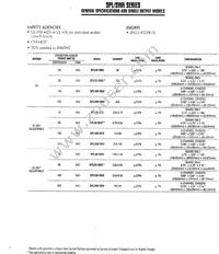 SPL40-1005 Datasheet Page 3