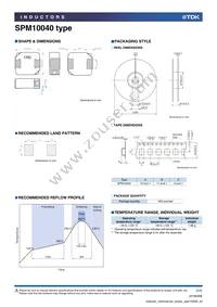 SPM10040T-3R3M Datasheet Page 3