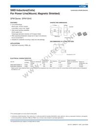 SPM10040T-R56M150 Datasheet Cover