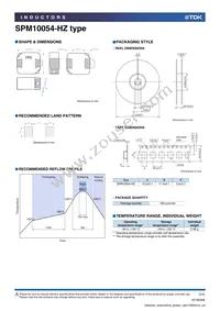 SPM10054T-220M-HZ Datasheet Page 3
